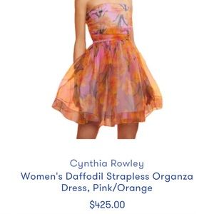 Cynthia Rowley daffodil-strapless-organza-dress